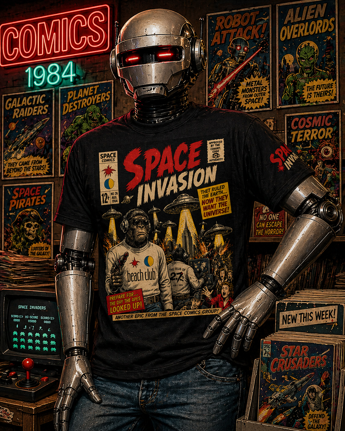 Simio Space Invasion Comic